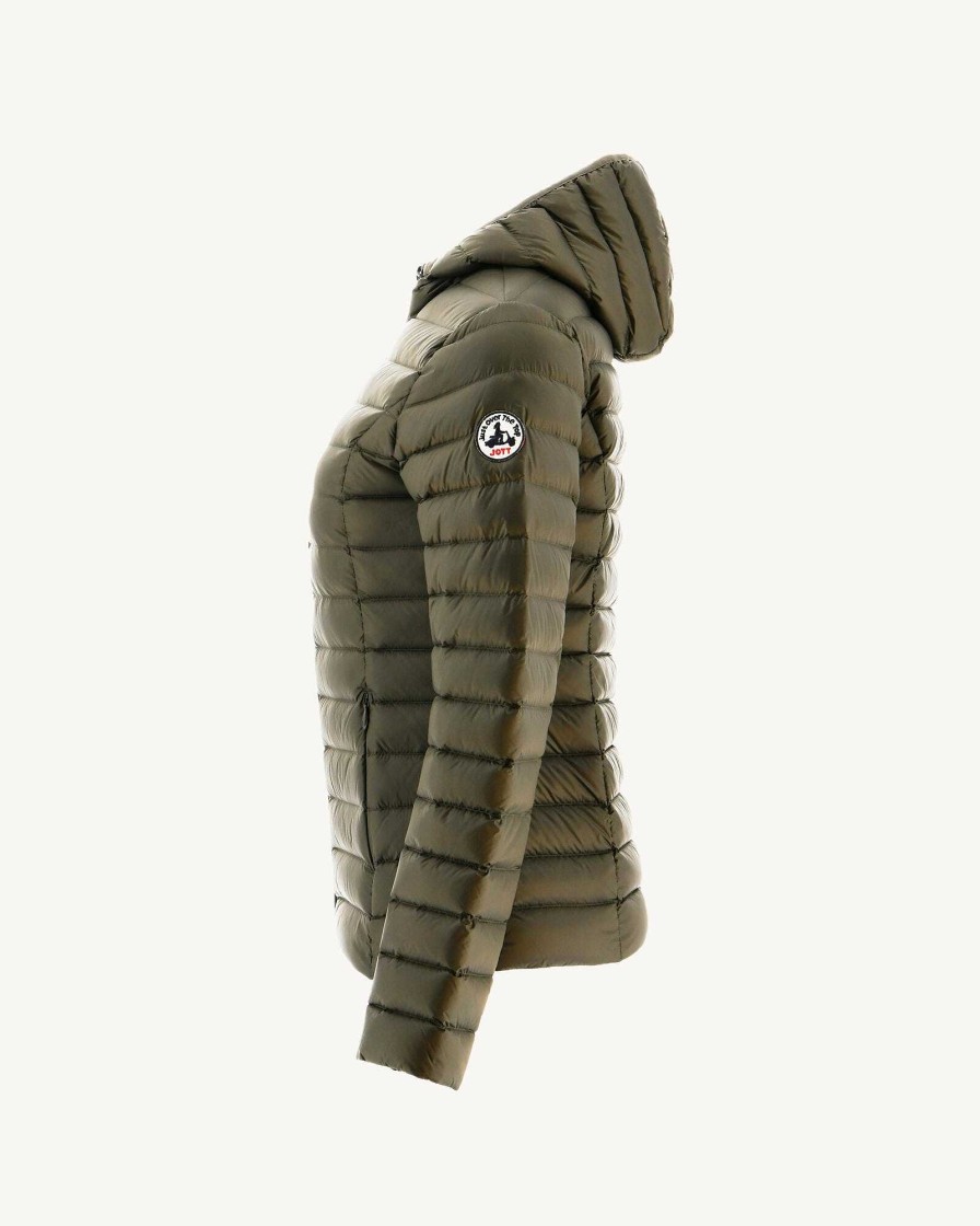 JOTT Lightweight Hooded Down Jacket Army Cloe | Outerwear