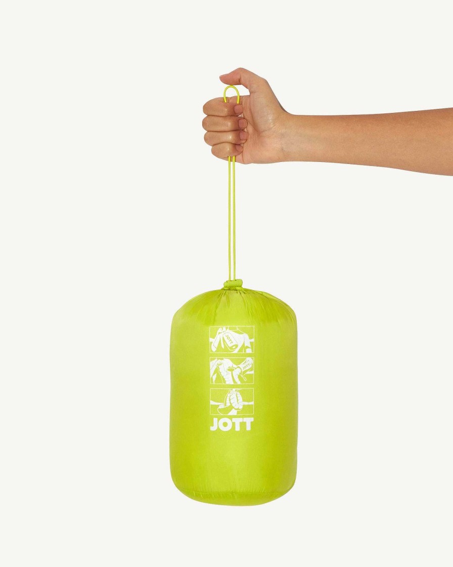 JOTT Acid Green Nico Lightweight Hooded Puffer Jacket | Outerwear