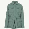 JOTT Carmen Ultralight Winter Safari Jacket Celadon Green | Outerwear