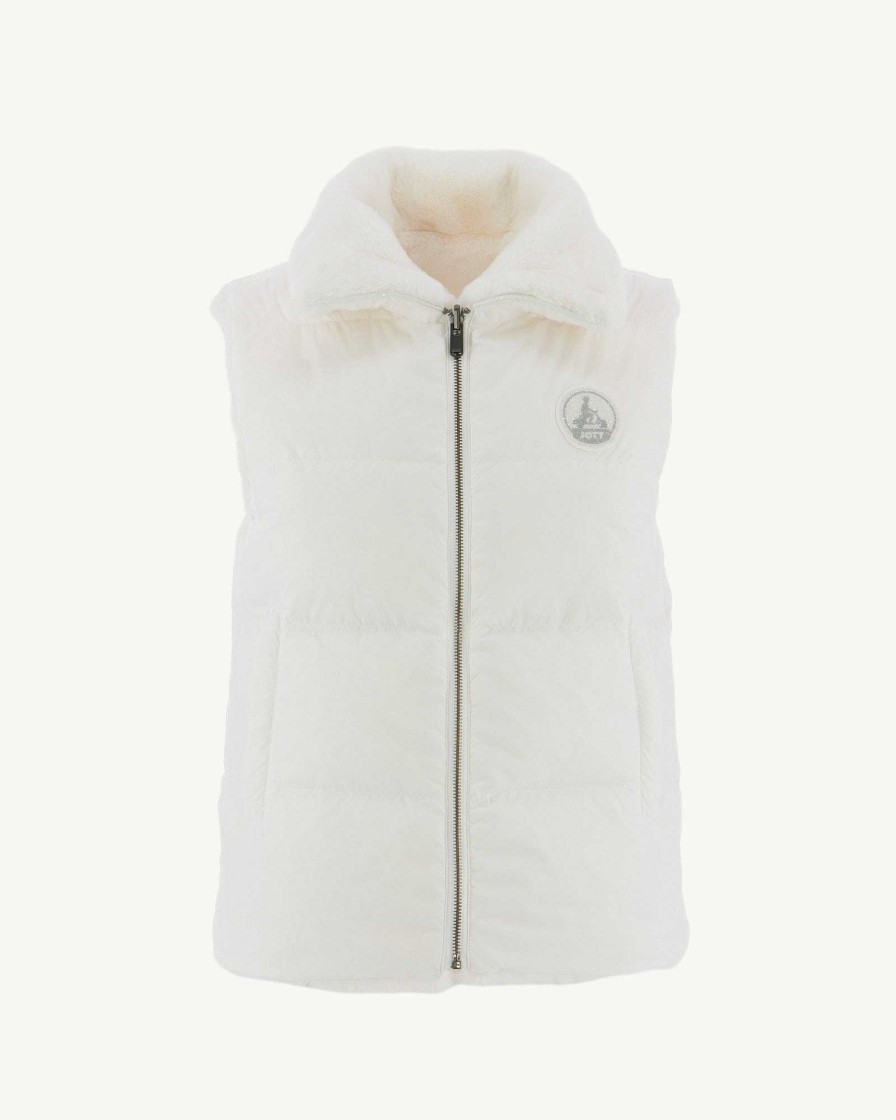 JOTT Swarovski Reversible Sleeveless Coat Grand Froid White Daria | Outerwear