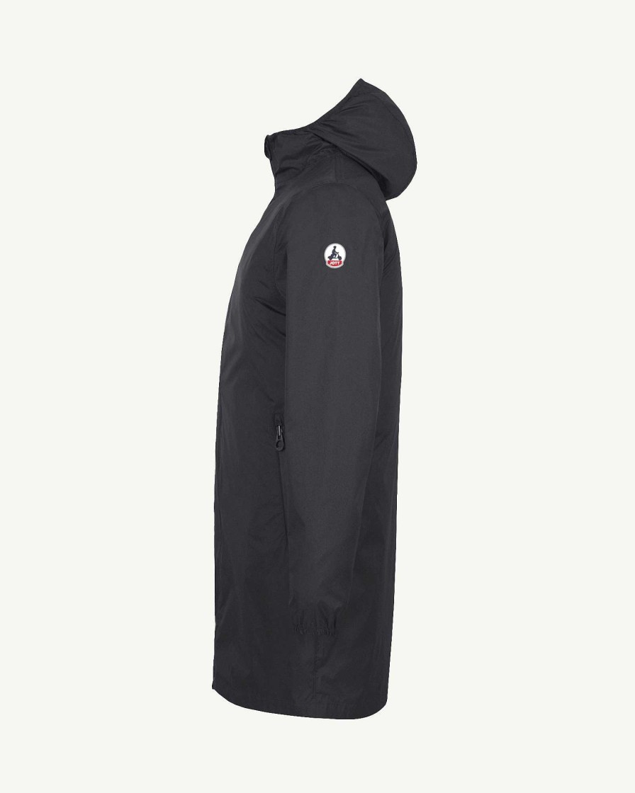 JOTT Oban Long Waterproof Jacket With Hood Black | Outerwear