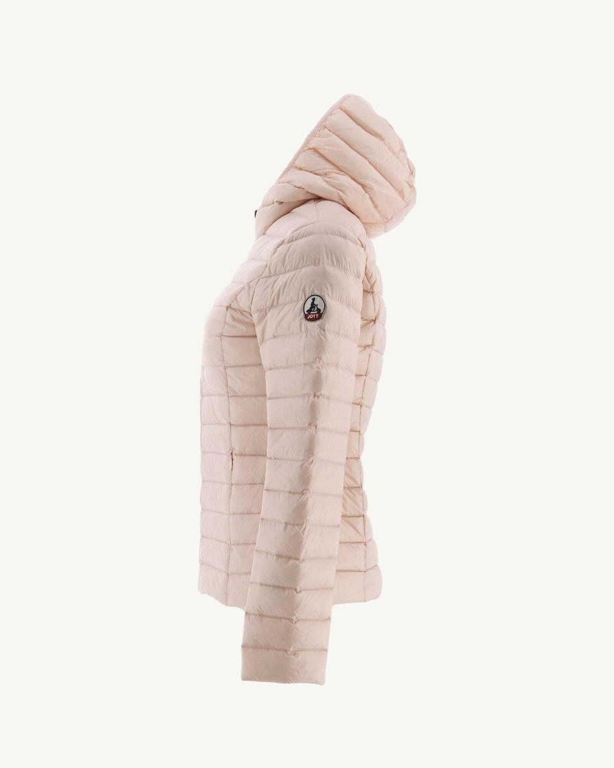 JOTT Lightweight Hooded Down Jacket Soft Pink Cloe | Outerwear