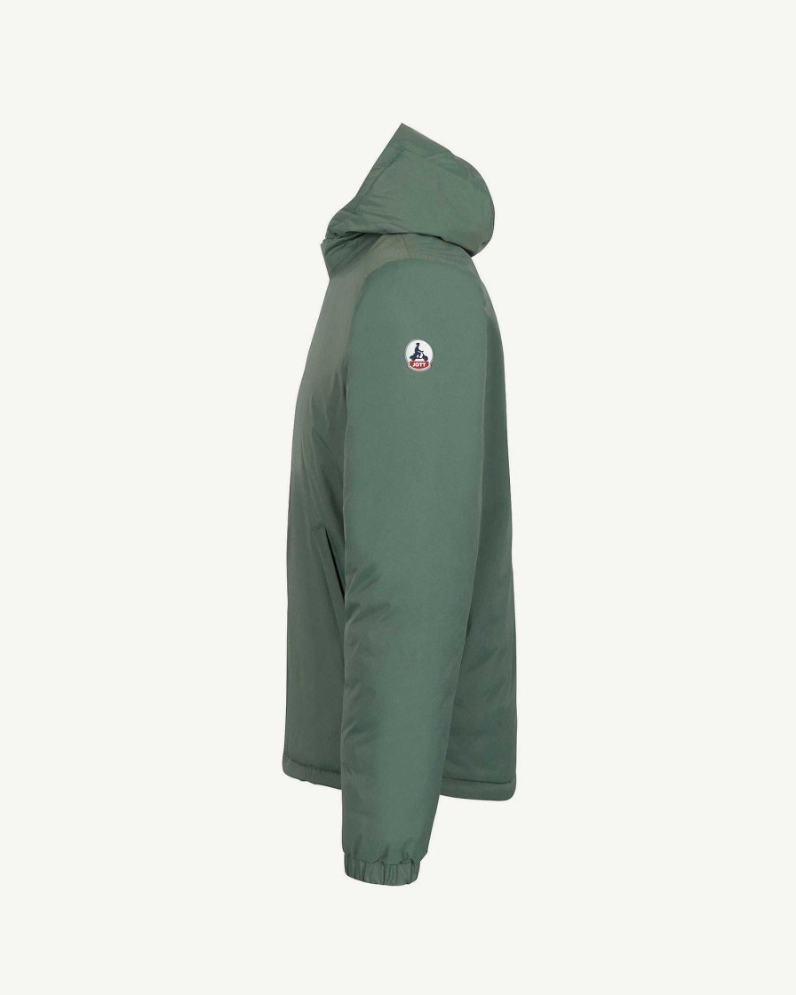 JOTT Celadon Green/Clay Bergen 2.0 Reversible Hooded Puffer Jacket | Outerwear