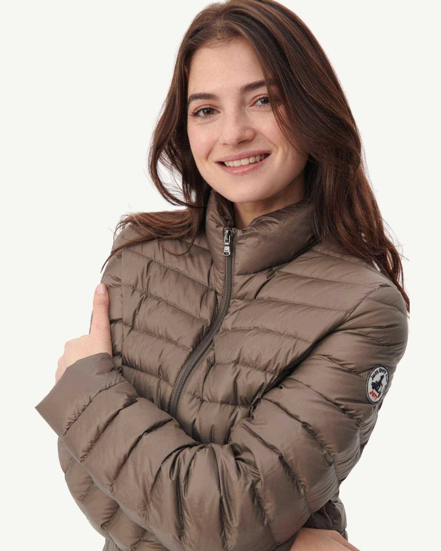 JOTT Lightweight Down Jacket Taupe Cha | Outerwear