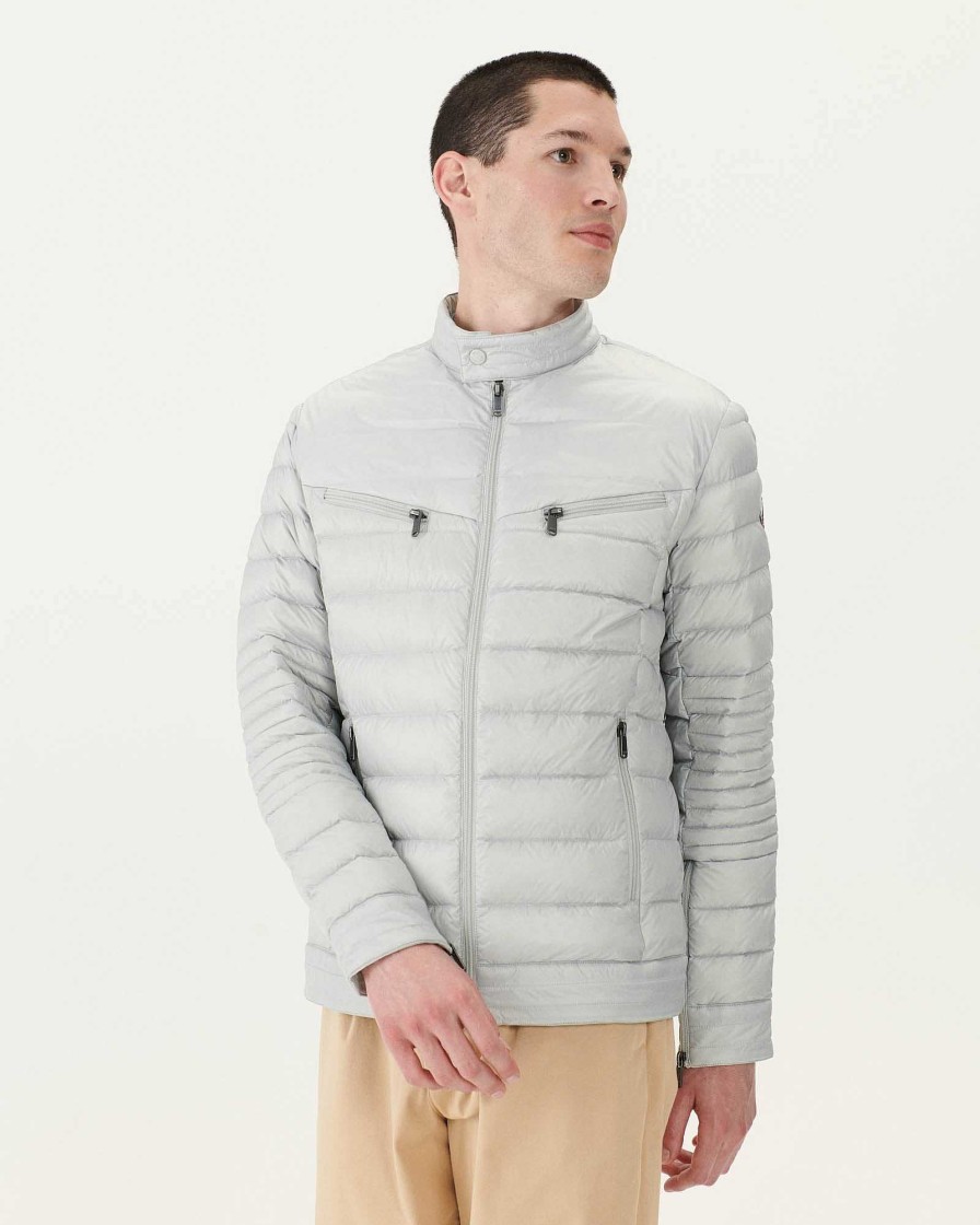 JOTT Soft Grey David Puffer Jacket | Outerwear