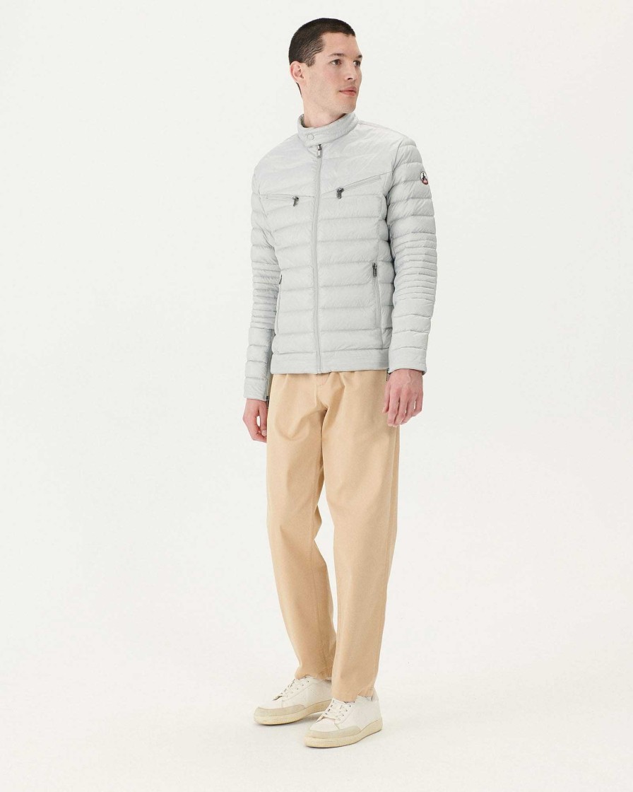 JOTT Soft Grey David Puffer Jacket | Outerwear