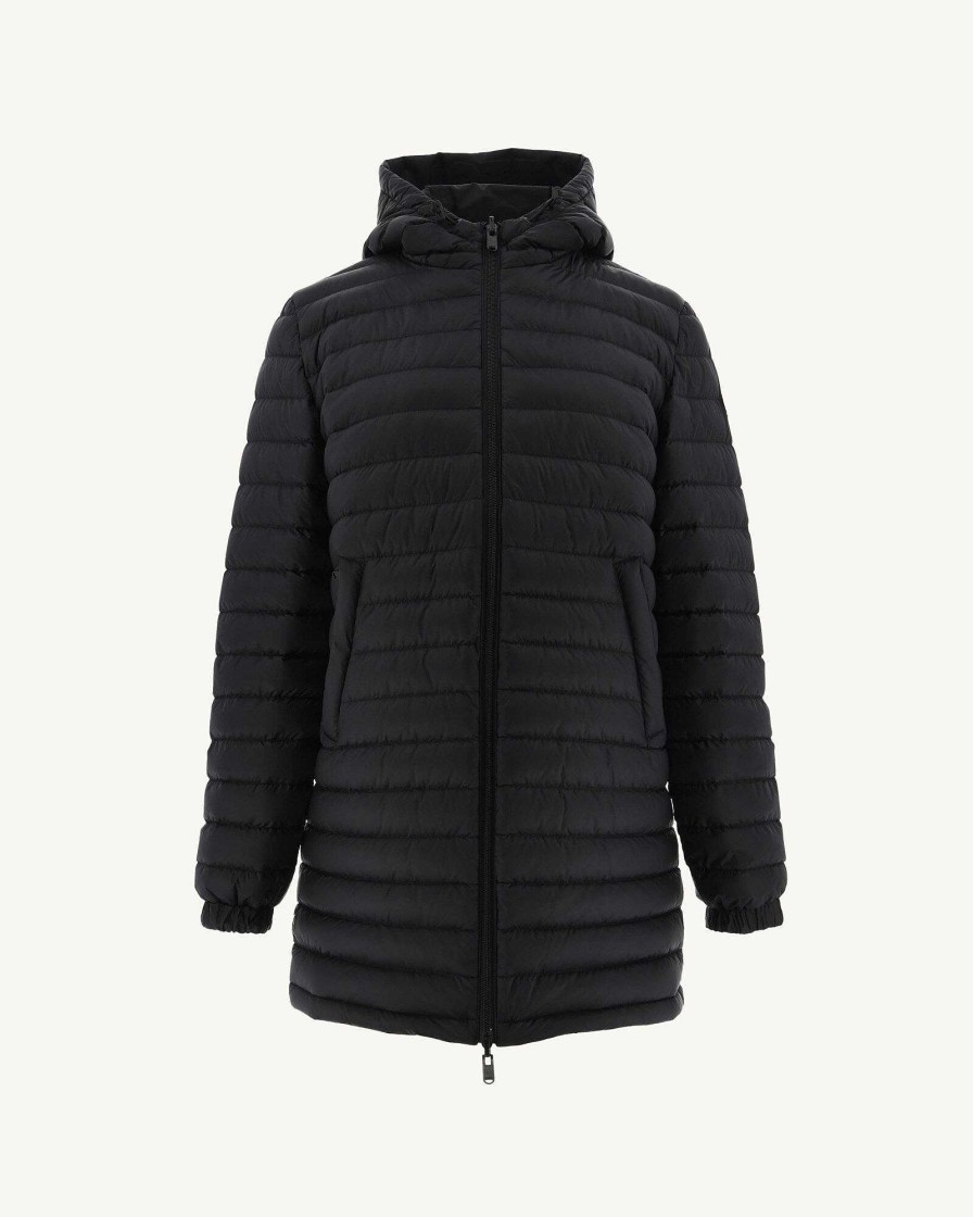 JOTT Black Roma Long Reversible Puffer Jacket | Outerwear