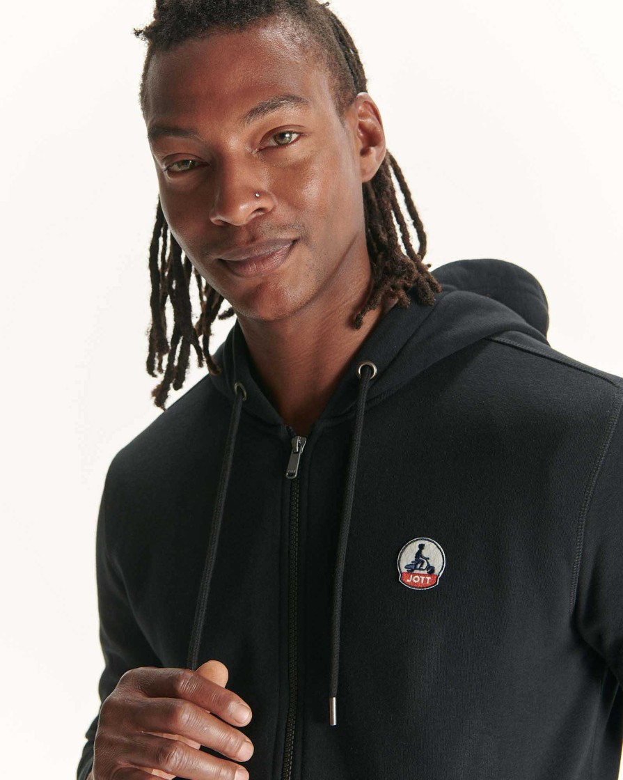 JOTT Black Mexico Organic Cotton Hooded Sweatshirt | Clothing