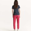 JOTT Navy Cancun Single-Size V-Neck Organic Cotton T-Shirt | Clothing