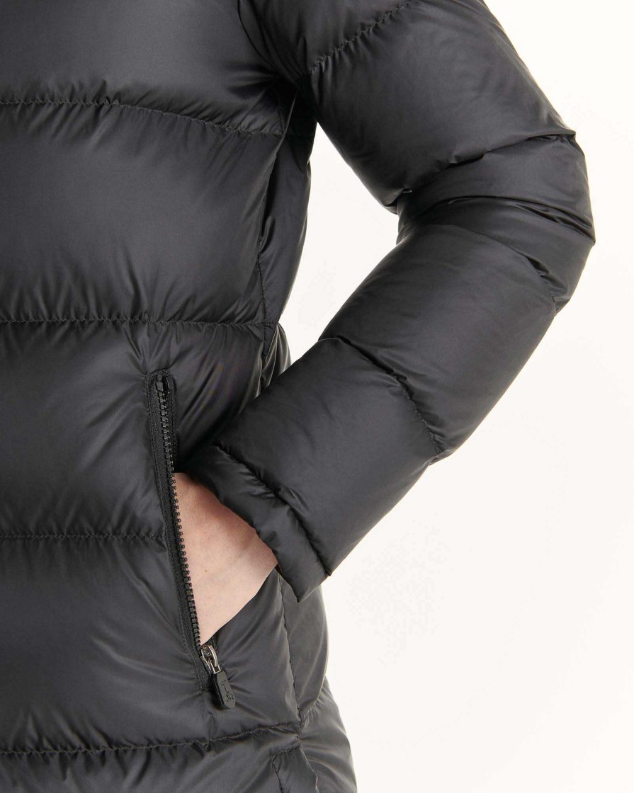 JOTT Long Hooded Down Jacket Black Karachi | Outerwear