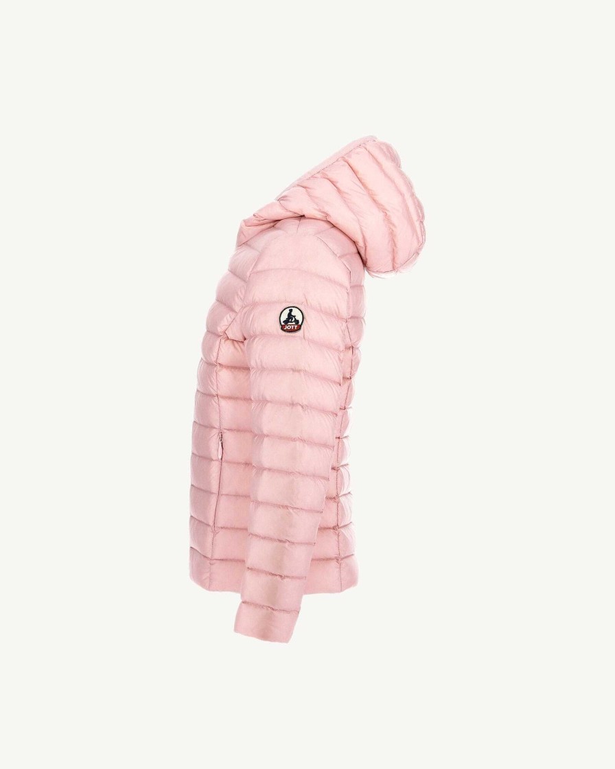 JOTT Peach Pink Carla Kid'S Lightweight Hooded Puffer Jacket | Outerwear