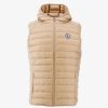 JOTT Beige Hooded Sleeveless Down Jacket Pat | Outerwear