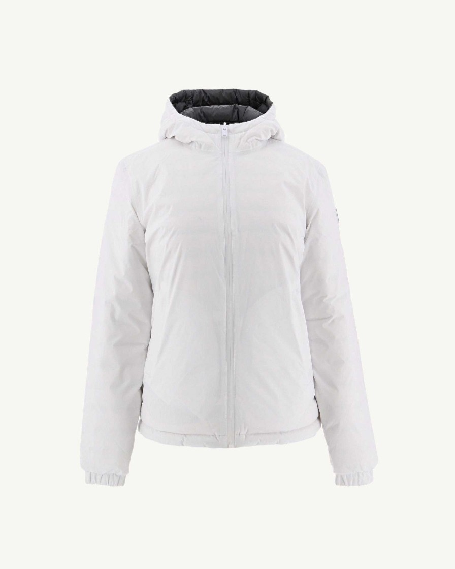 JOTT White/Anthracite Vienne Reversible Hooded Puffer Jacket | Outerwear