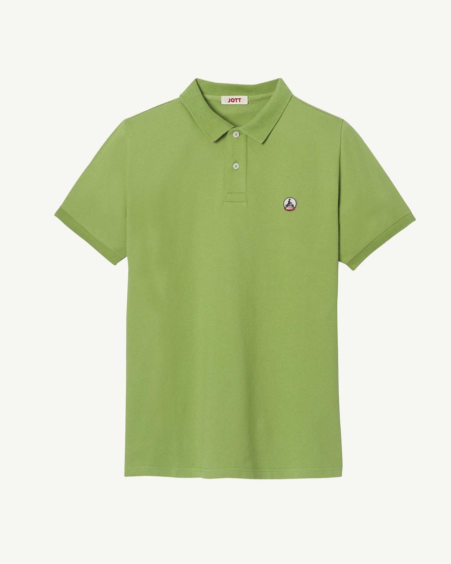 JOTT Fern Green Marbella Organic Cotton Polo Shirt | Clothing