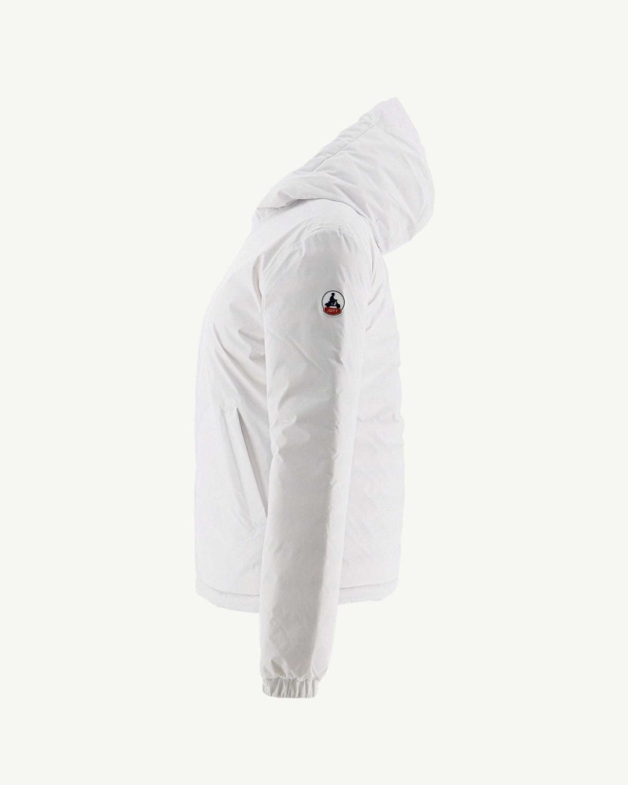 JOTT White/Anthracite Vienne Reversible Hooded Puffer Jacket | Outerwear