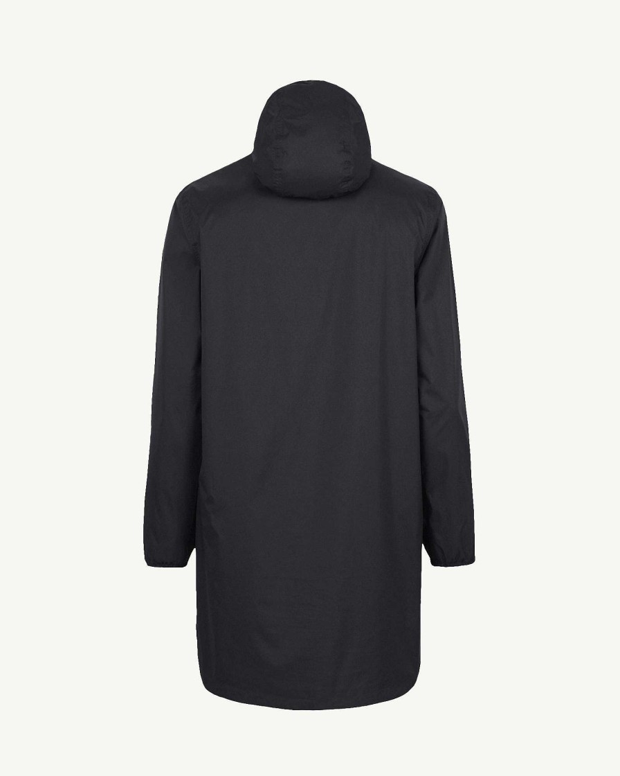 JOTT Oban Long Waterproof Jacket With Hood Black | Outerwear