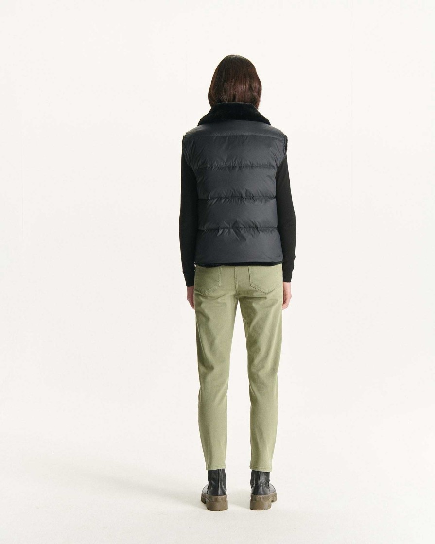 JOTT Black Daria Grand Froid Reversible Sleeveless Puffer Jacket | Outerwear