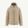 JOTT Beige Hooded Down Jacket Hugo | Outerwear