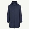 JOTT Oban Polar Fleece-Lined Long Waterproof Jacket Navy | Outerwear