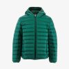 JOTT Dark Green Hugo Kid'S Lightweight Hooded Puffer Jacket | Outerwear