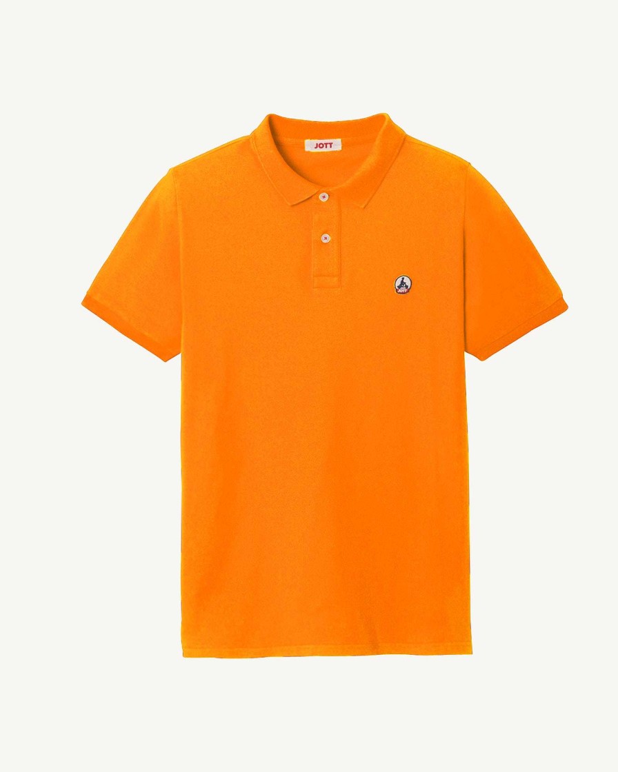 JOTT Tangerine Marbella Organic Cotton Polo Shirt | Clothing