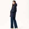 JOTT Navy Roma Long Reversible Puffer Jacket | Outerwear