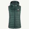 JOTT Celadon Green Mali Lightweight Sleeveless Hooded Puffer Jacket | Outerwear