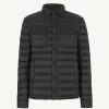 JOTT Black Cris Lightweight Shirt Collar Puffer Jacket | Outerwear