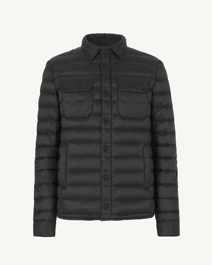 JOTT Black Cris Lightweight Shirt Collar Puffer Jacket | Outerwear