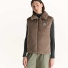 JOTT Swarovski Reversible Sleeveless Coat Grand Froid Taupe Daria | Outerwear