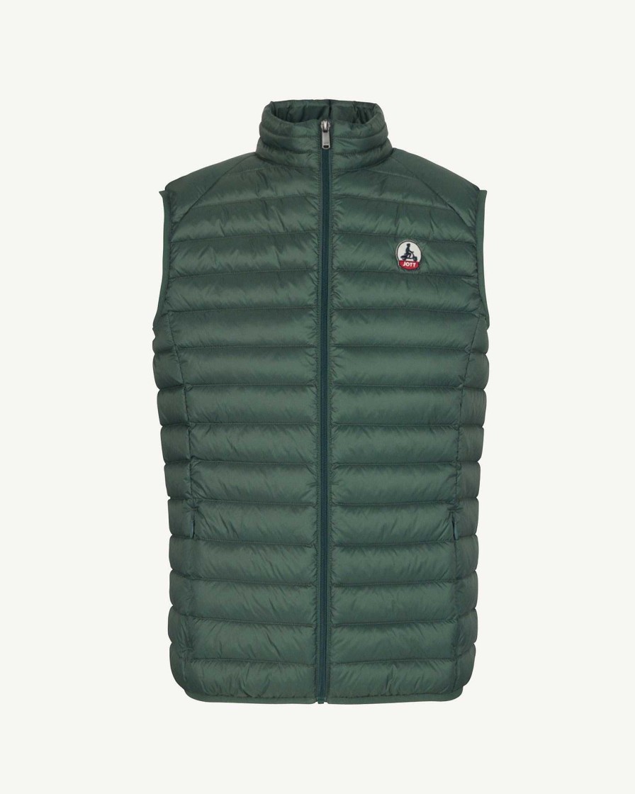JOTT Celadon Green Tom Sleeveless Puffer Jacket | Outerwear