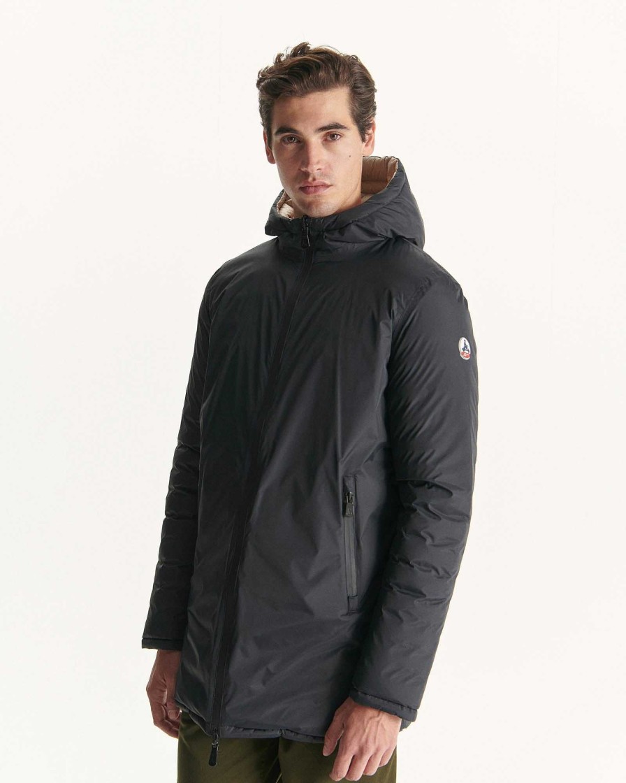 JOTT Black/Beige Reversible Light Puffer Jacket Amsterdam | Outerwear