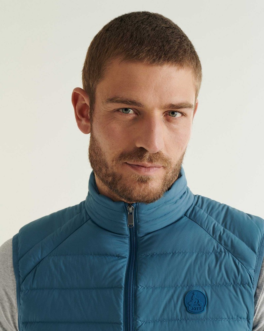 JOTT Blue Jean Arafo Stretch Sleeveless Puffer Jacket | Outerwear