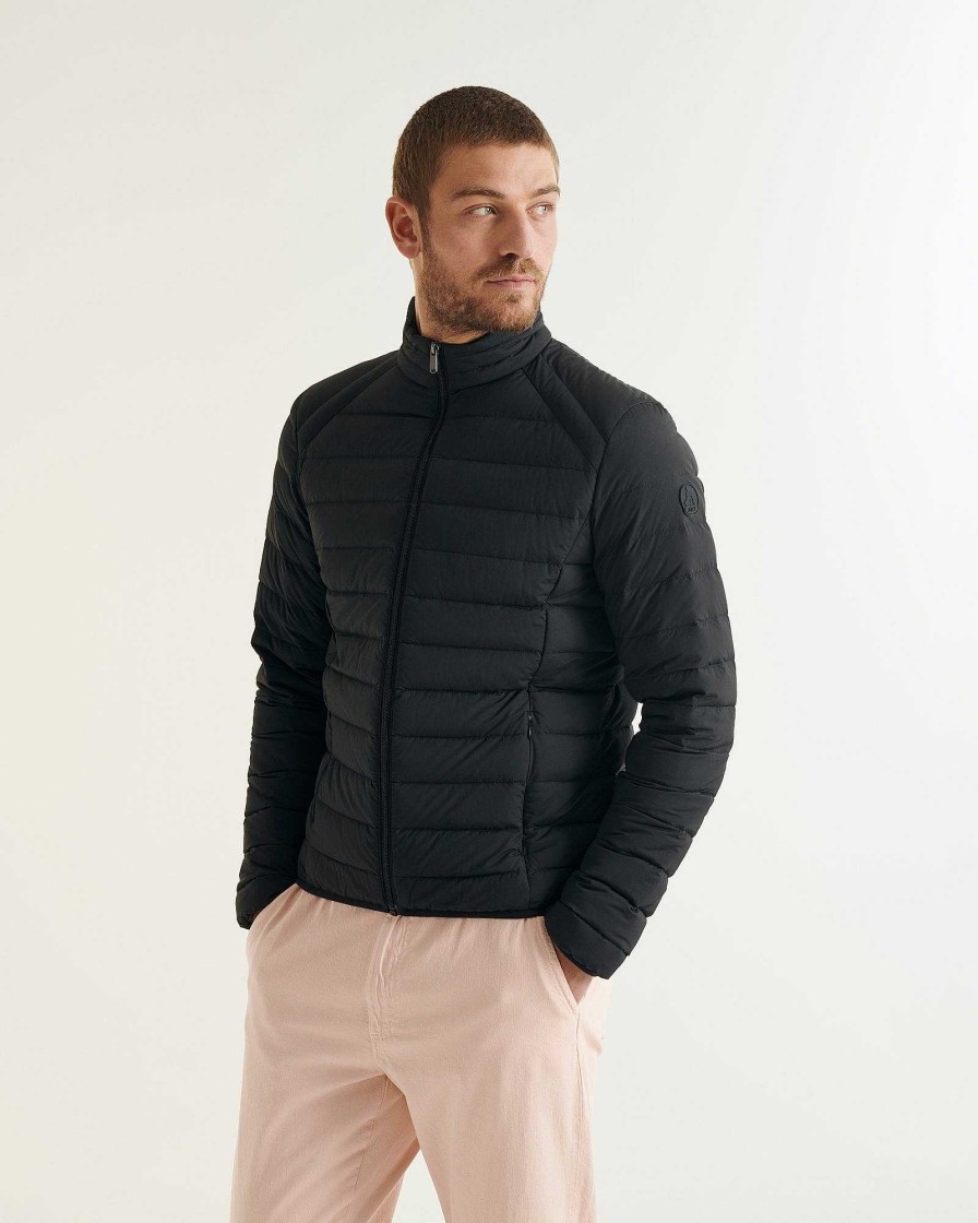 JOTT Black Aragon Lightweight Stretch Puffer Jacket | Outerwear