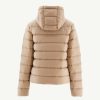 JOTT Beige Jane Straight Hooded Puffer Jacket | Outerwear