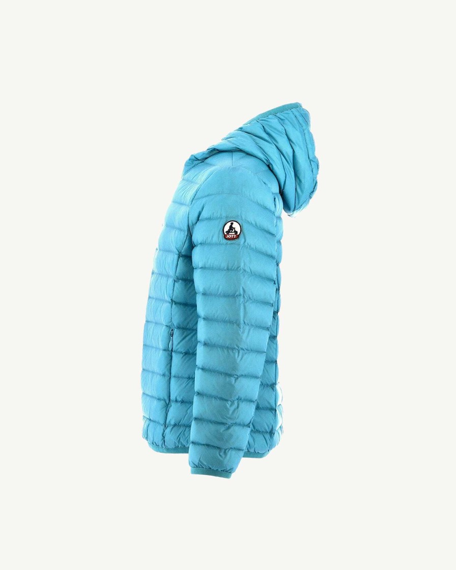 JOTT Sky Blue Hugo Kid'S Lightweight Hooded Puffer Jacket | Outerwear