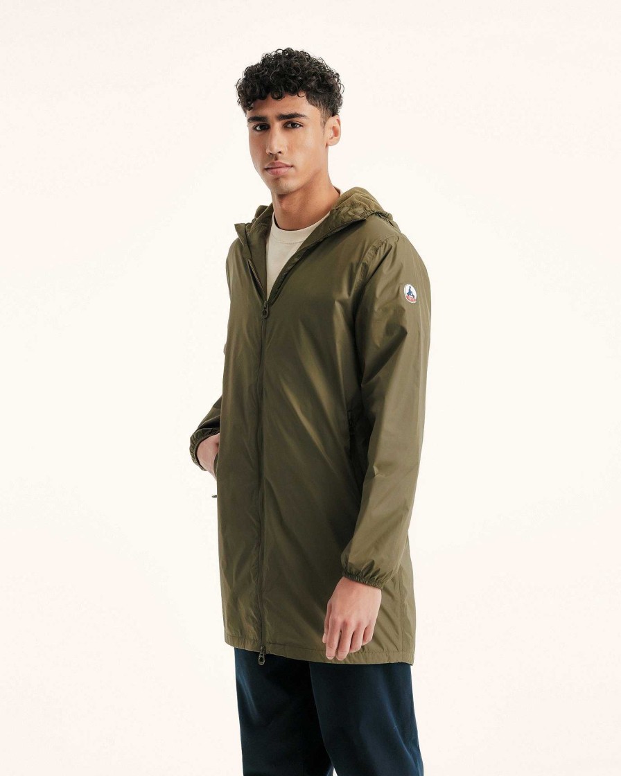 JOTT Oban Polar Fleece-Lined Long Waterproof Jacket Army | Outerwear