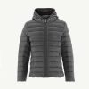 JOTT Anthracite Hooded Down Jacket Carla | Outerwear