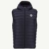 JOTT Navy Hooded Sleeveless Down Jacket Pat | Outerwear