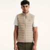JOTT Beige Arafo Stretch Sleeveless Puffer Jacket | Outerwear