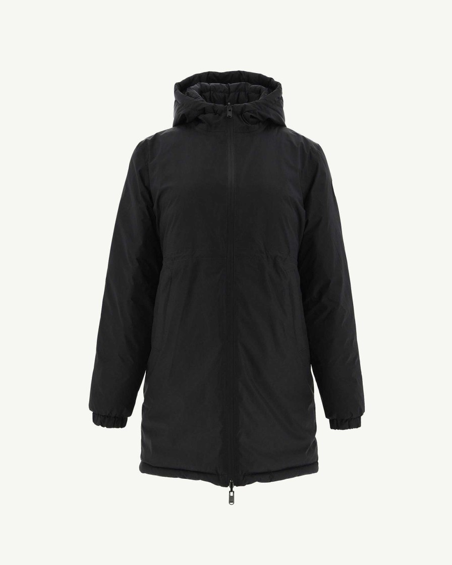 JOTT Black Roma Long Reversible Puffer Jacket | Outerwear