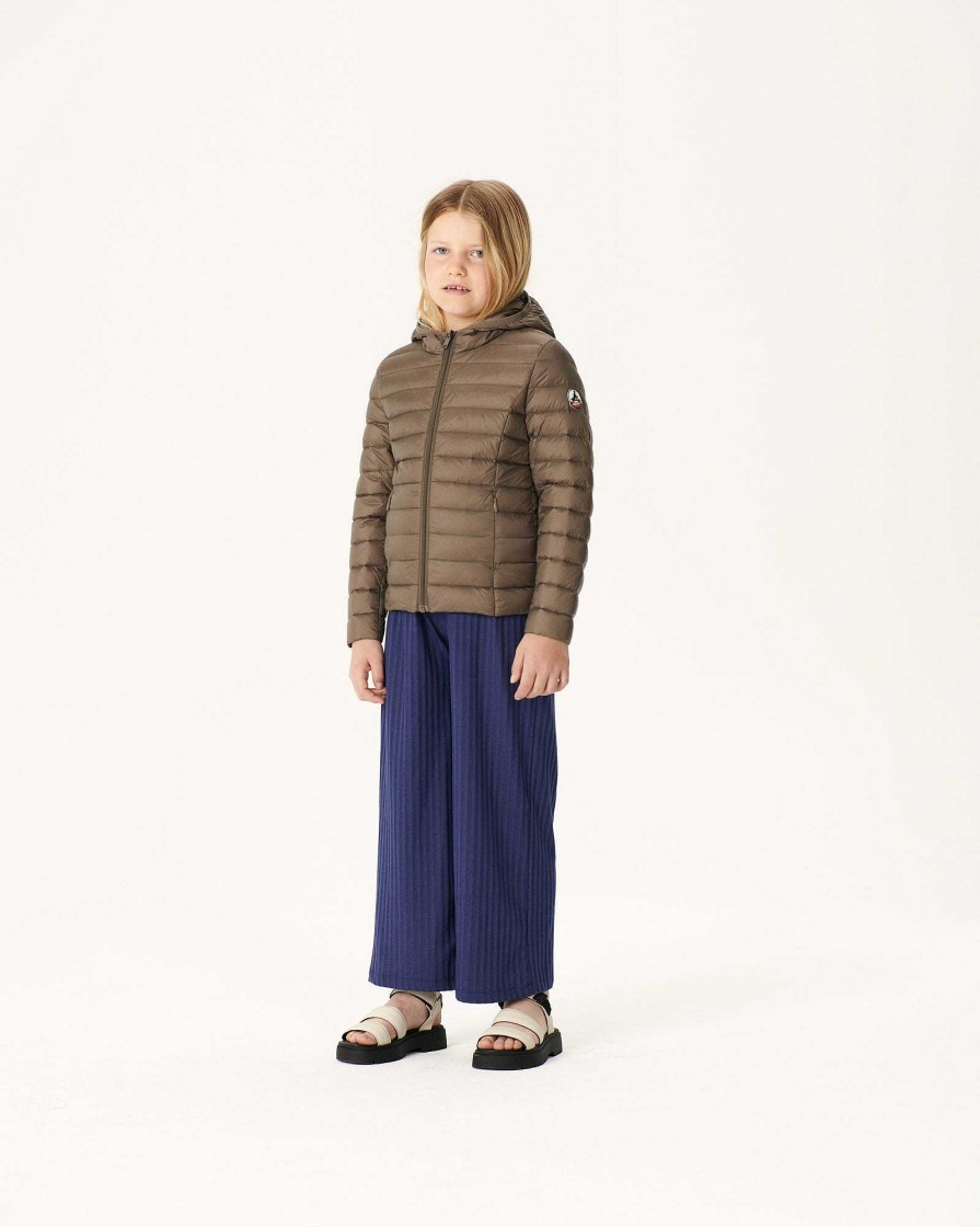 JOTT Taupe Hooded Down Jacket Carla | Outerwear