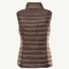 JOTT Light Sleeveless Down Jacket Taupe Seda | Outerwear